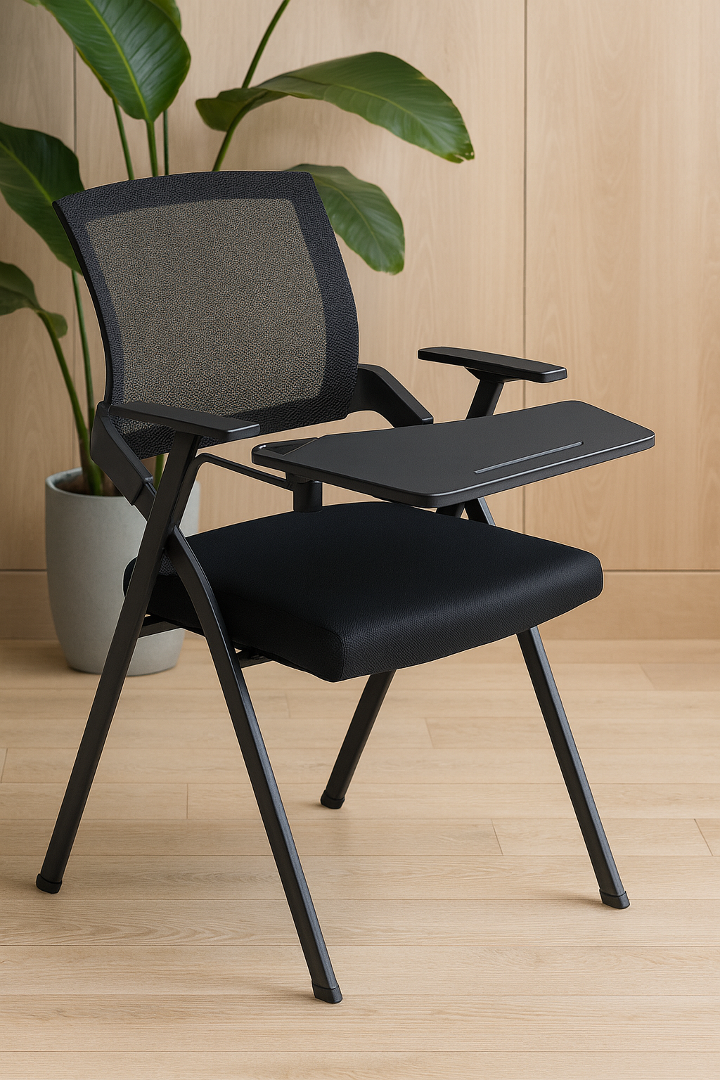 Foldable Mesh Training Chair with Writing Tablet - YOE 66