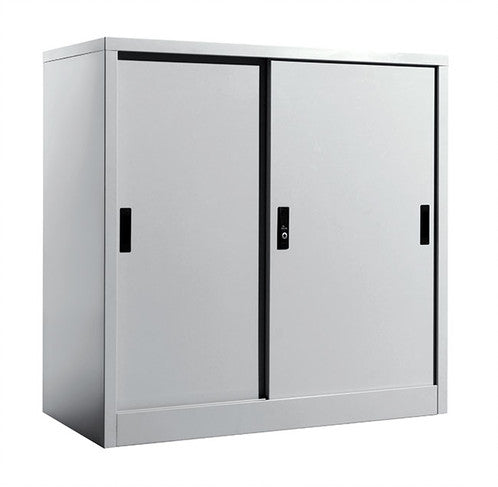 Metal sliding shop cabinet