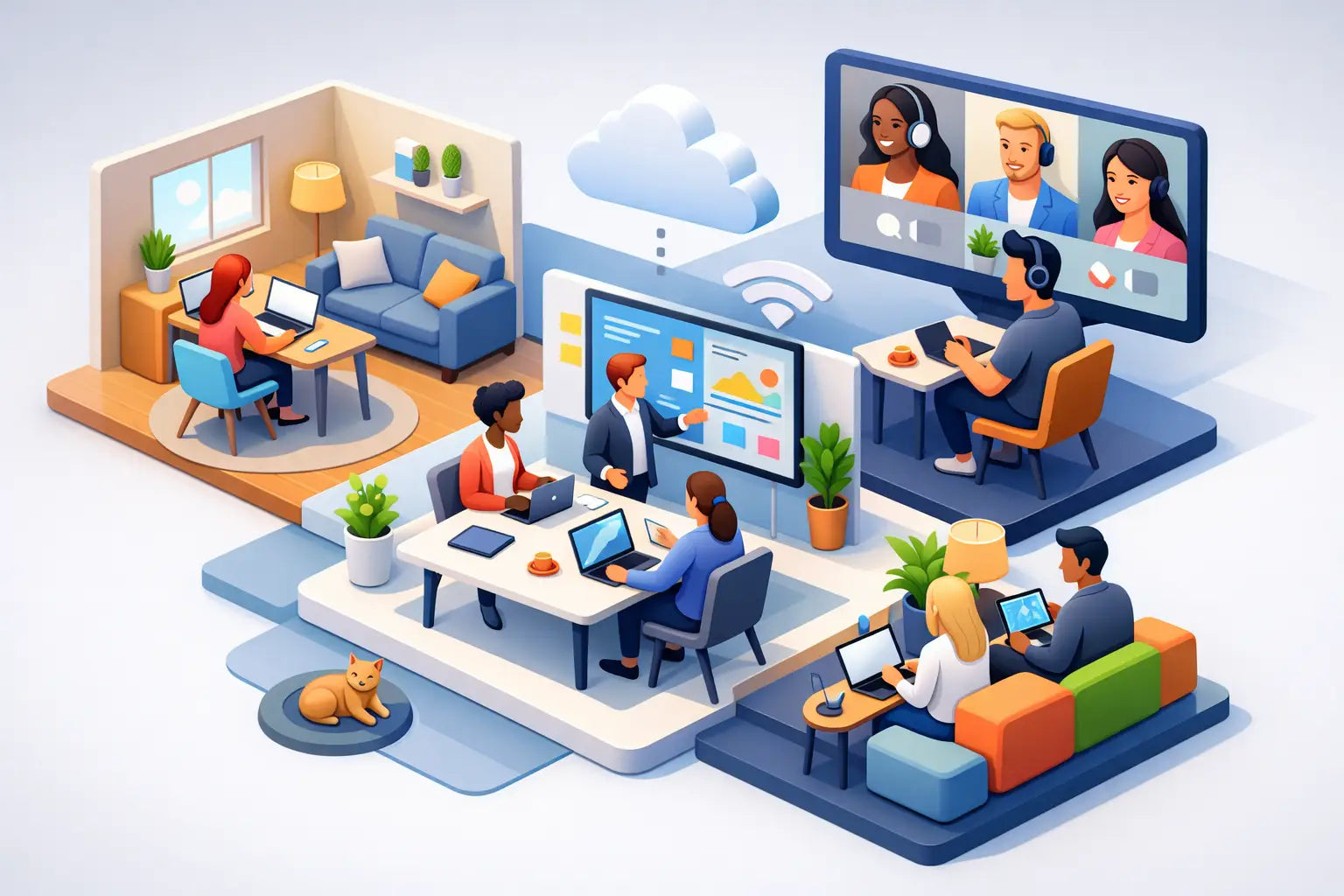 Hybrid Workspaces That Keep Teams Productive