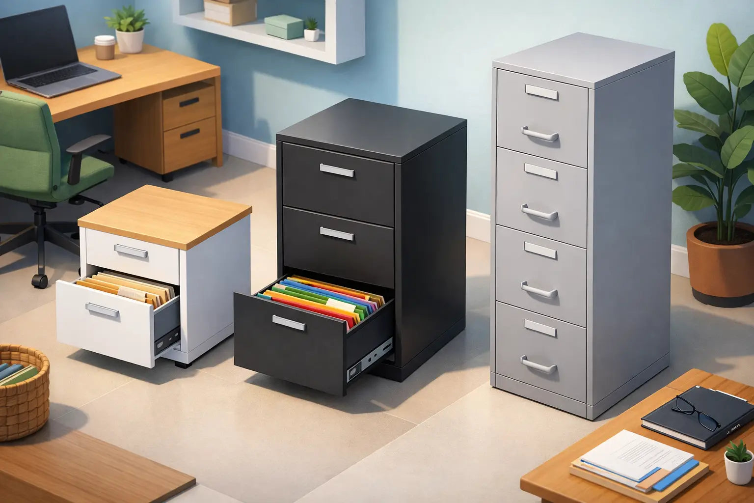 Filing Cabinets That Fit Real Workspaces