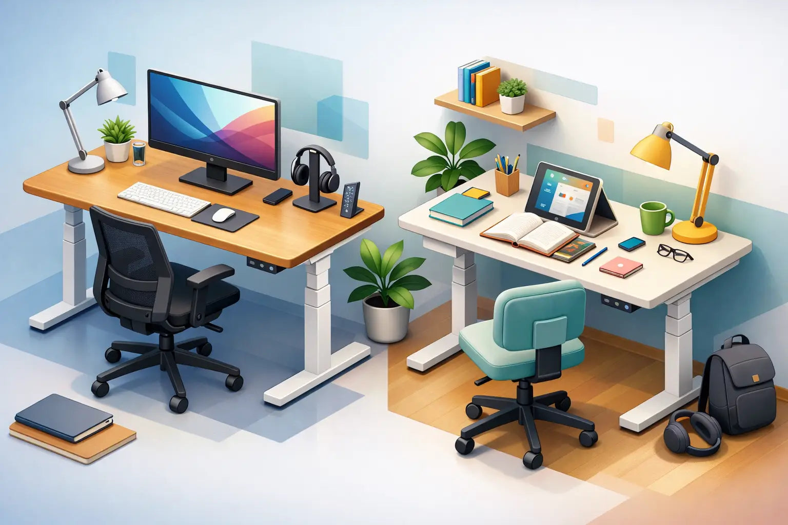 Adjustable Tables for Work and Study