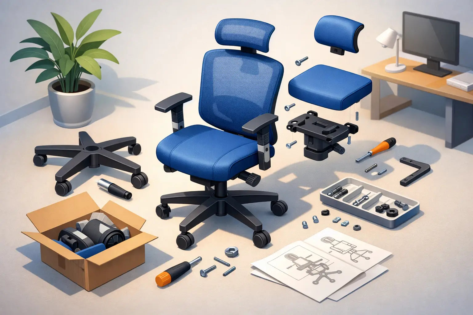 How to Assemble Ergonomic Office Chair Fast