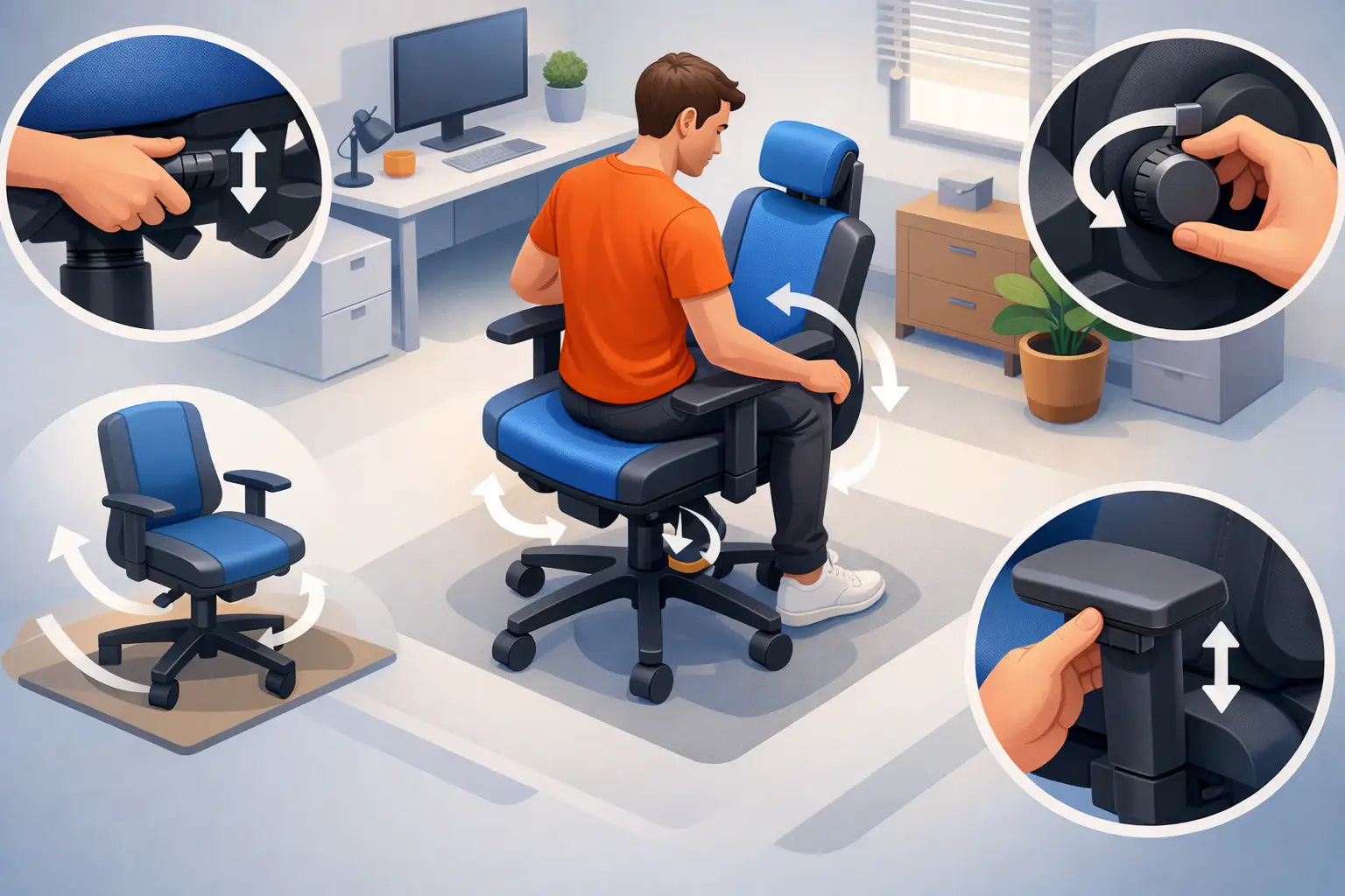How to Adjust Ergonomic Office Chair