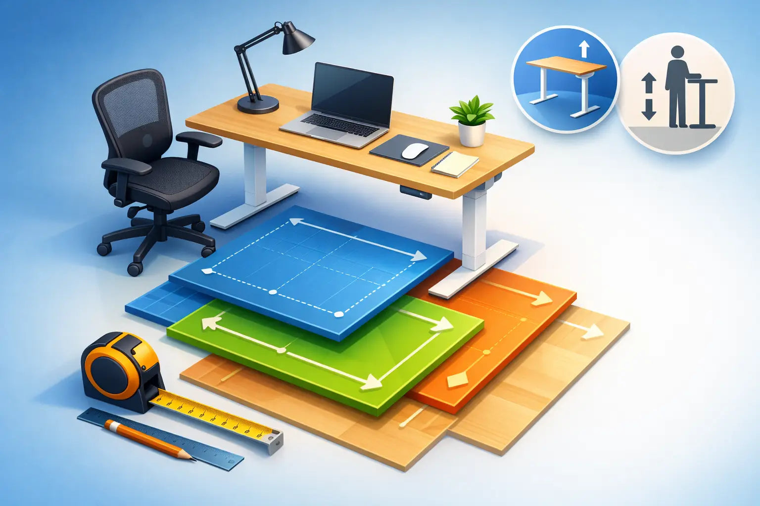 Standing Desk Size Guide for Better Fit