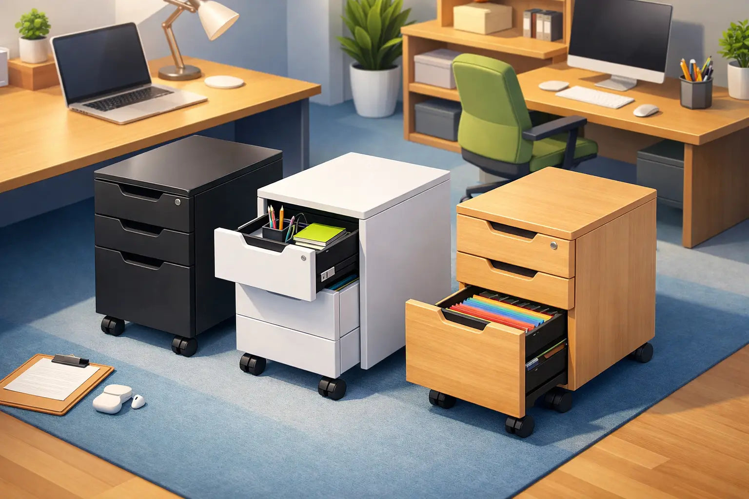 Mobile Pedestals That Keep Workspaces Organized