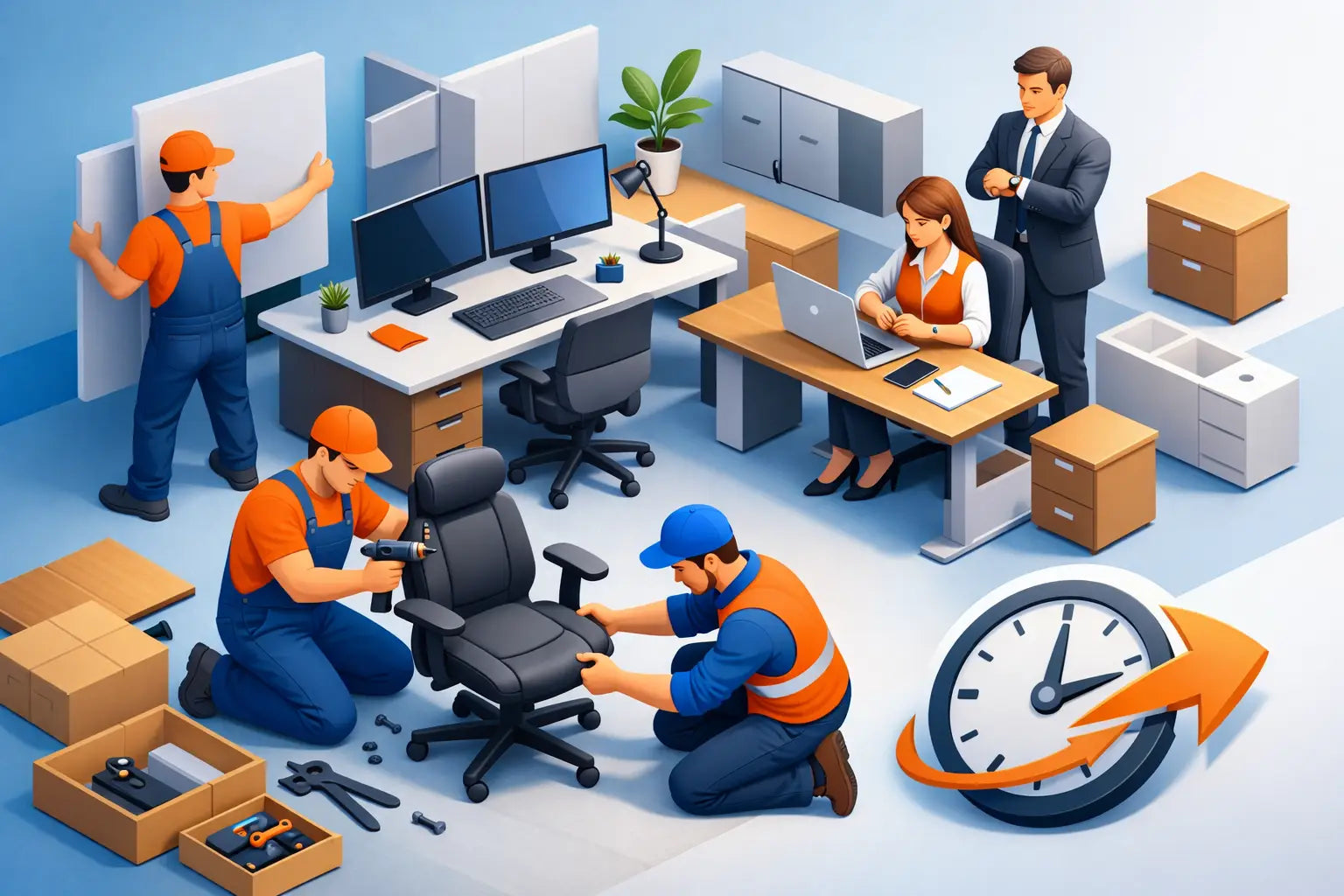 Office Furniture Free Installation That Saves Time