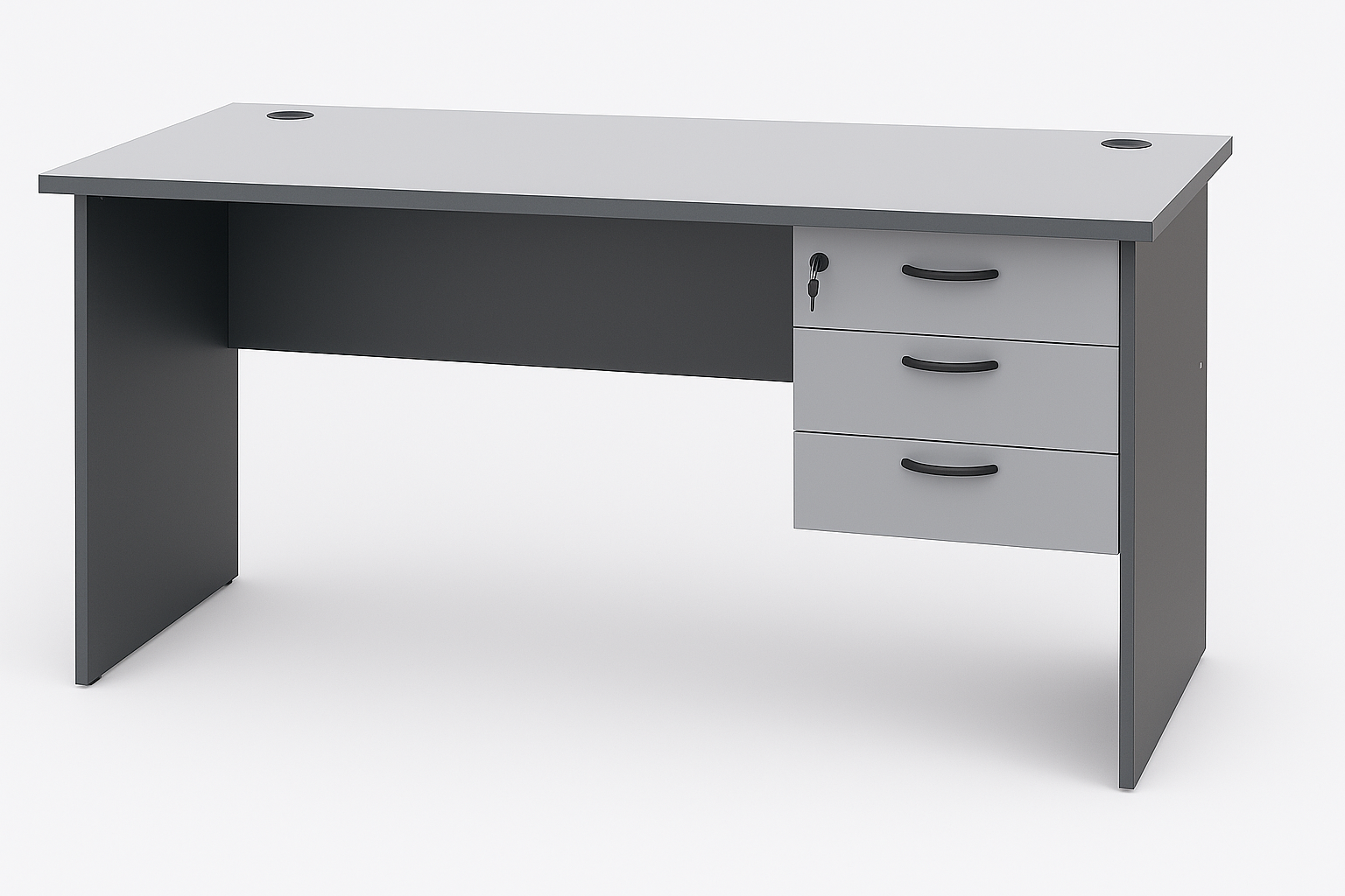 1500mm - Grey Office Table