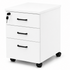 Mobile 2 + 1 Pedestal Drawers - White