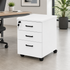 Mobile 2 + 1 Pedestal Drawers - White