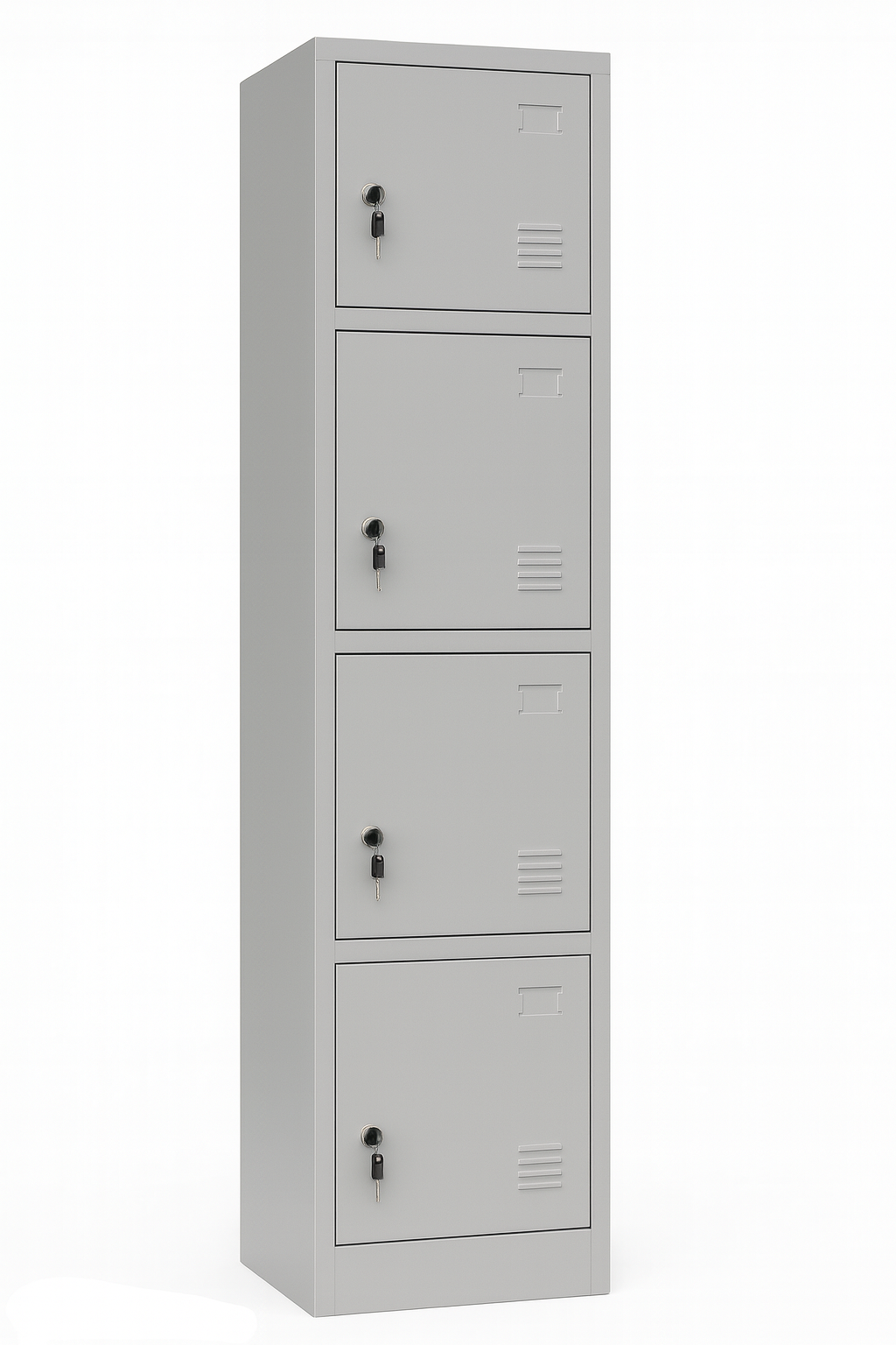 4-Door Metal Locker – Light Grey