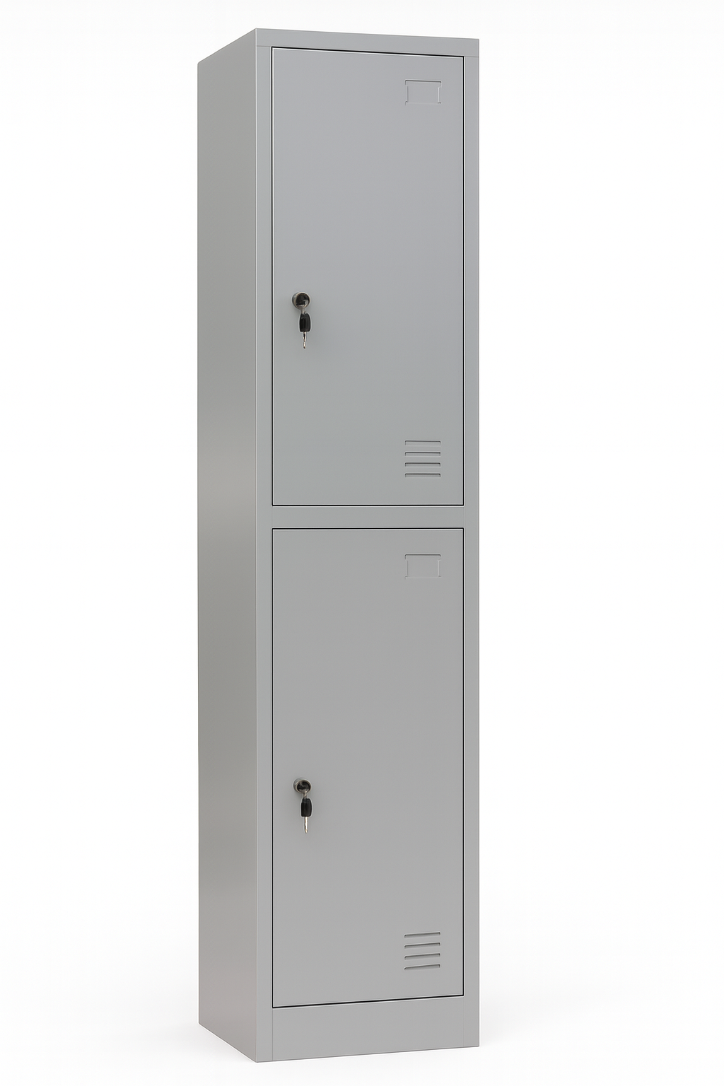 2-Door Metal Locker – Light Grey