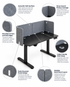 FlexiShield™ Acoustic Desk Panel