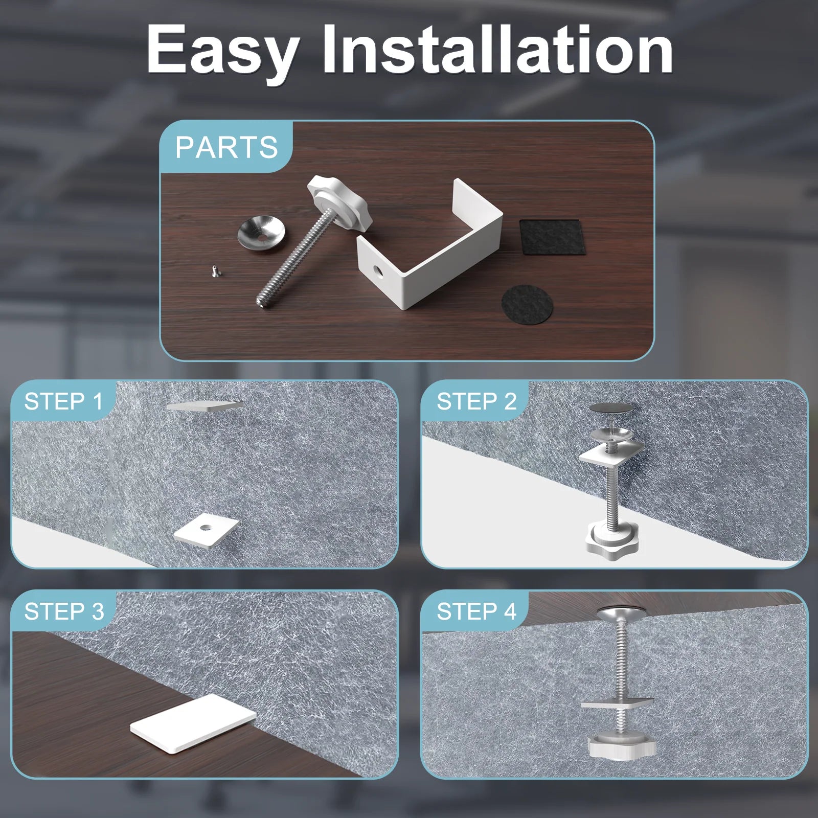 FlexiShield™ Acoustic Desk Panel