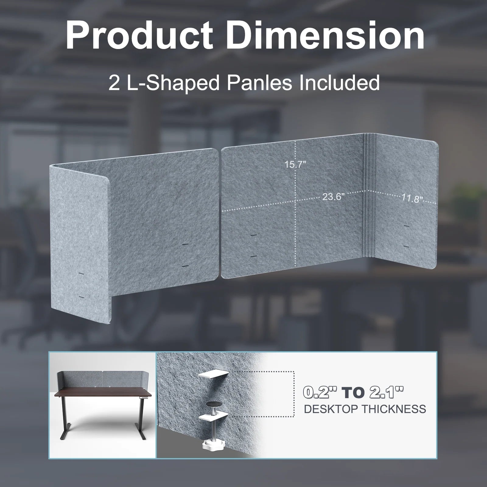 FlexiShield™ Acoustic Desk Panel