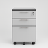 Mobile 2+1 Drawers Pedestal - Grey