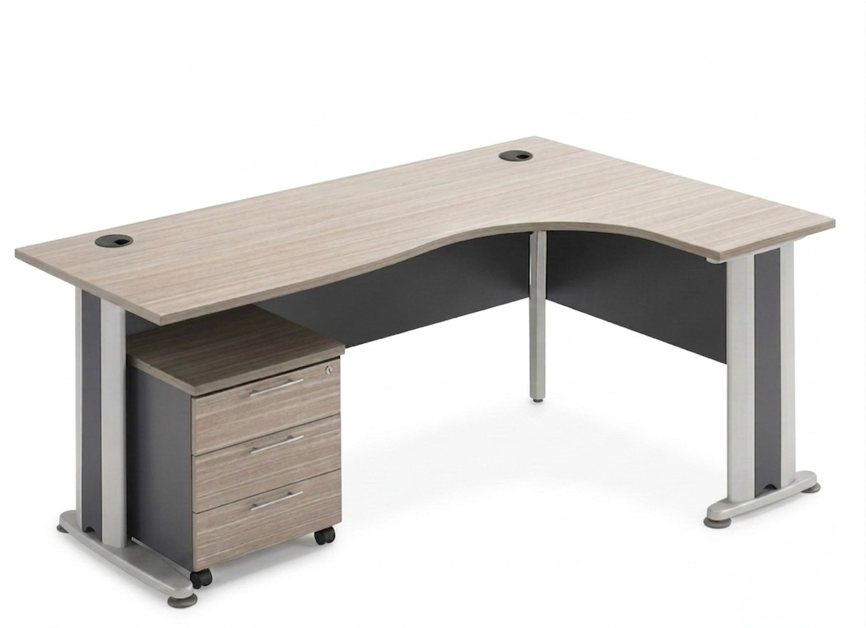 ERGONOMIC TABLE - METAL LEGS