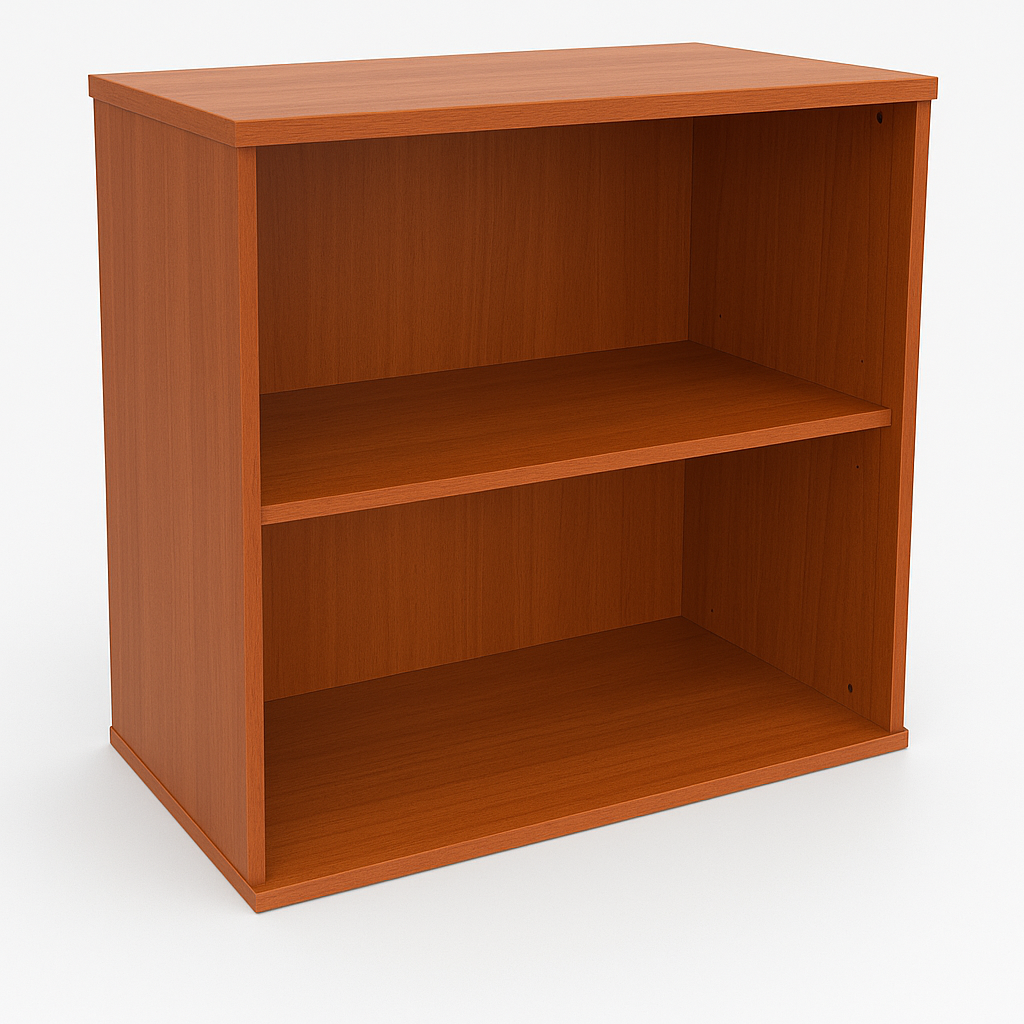 Low Open Shelve Wooden Cabinet - Cherry