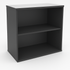 Low Open Shelve Wooden Cabinet - Grey