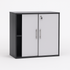 Low Sliding Door Wooden Cabinet – 2 Tone Grey