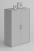 Medium Swing Door Wooden Cabinet – Light Grey