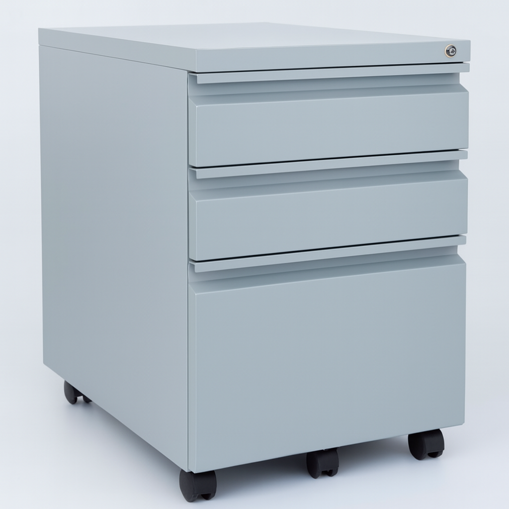 Steel Mobile 2+1 Pedestal