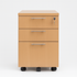 Mobile 2+1 Drawers Pedestal - Beech