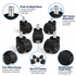 NYLON CASTOR WHEELS