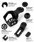 Retractable Cup & Headphone Holder