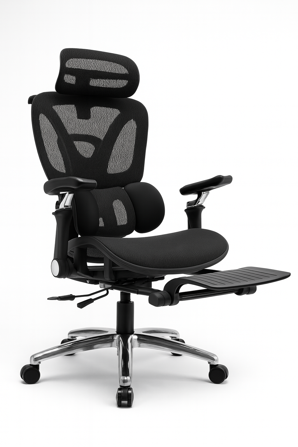 StratoMesh Ergonomic Chair with Footrest & 6D Armrest