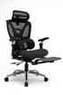 StratoMesh Ergonomic Chair with Footrest & 6D Armrest