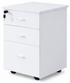 Mobile 2 + 1 Pedestal Drawers - White