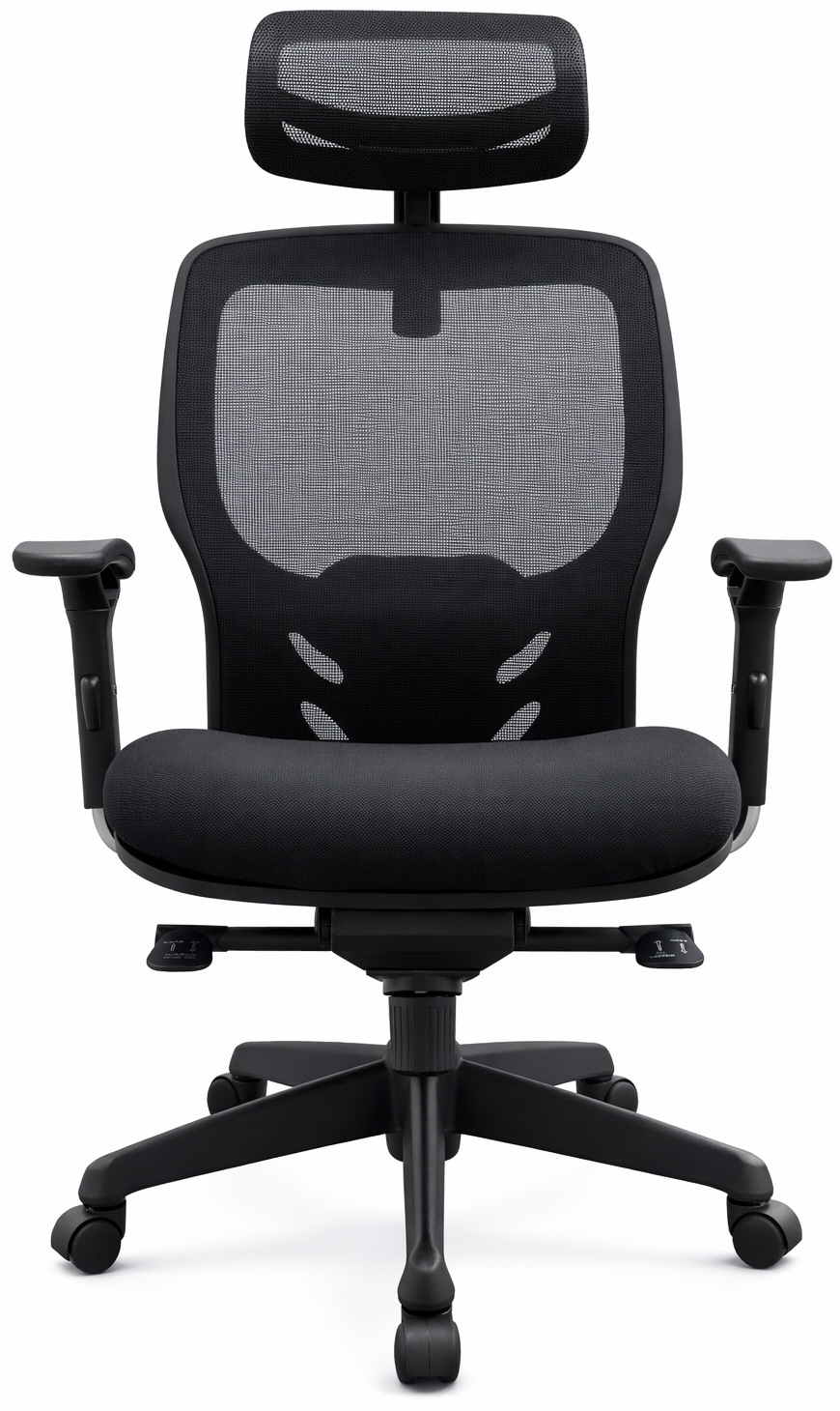 Mesh Chair with Headrest & Adjustable Armrests - YOE V46