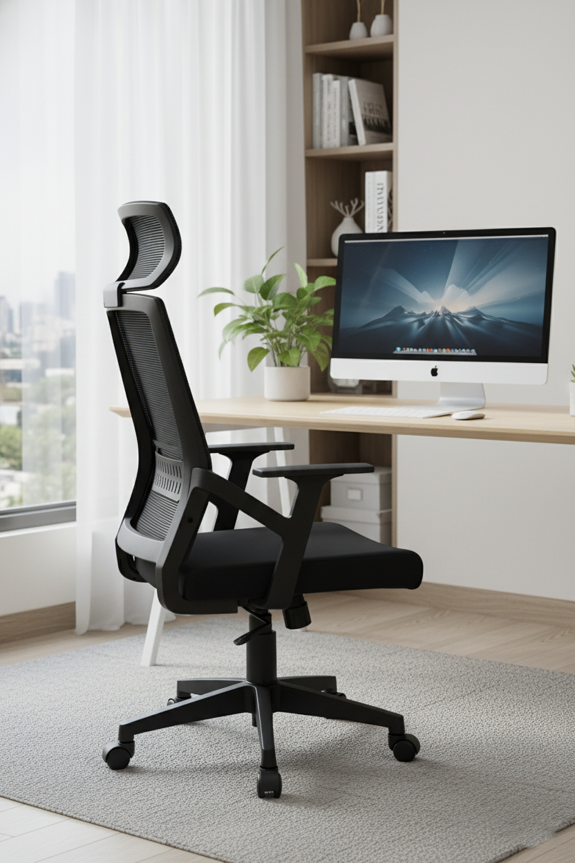 YOE 18H - High Back Mesh Chair With Headrest