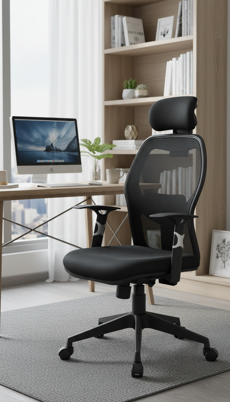 YOE 36 - Mesh Chair With Adjustable Headrest