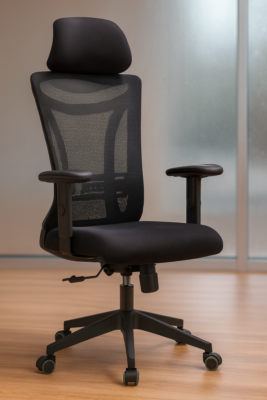 YOE 55 - Mesh Chair With Adjustable Armrest