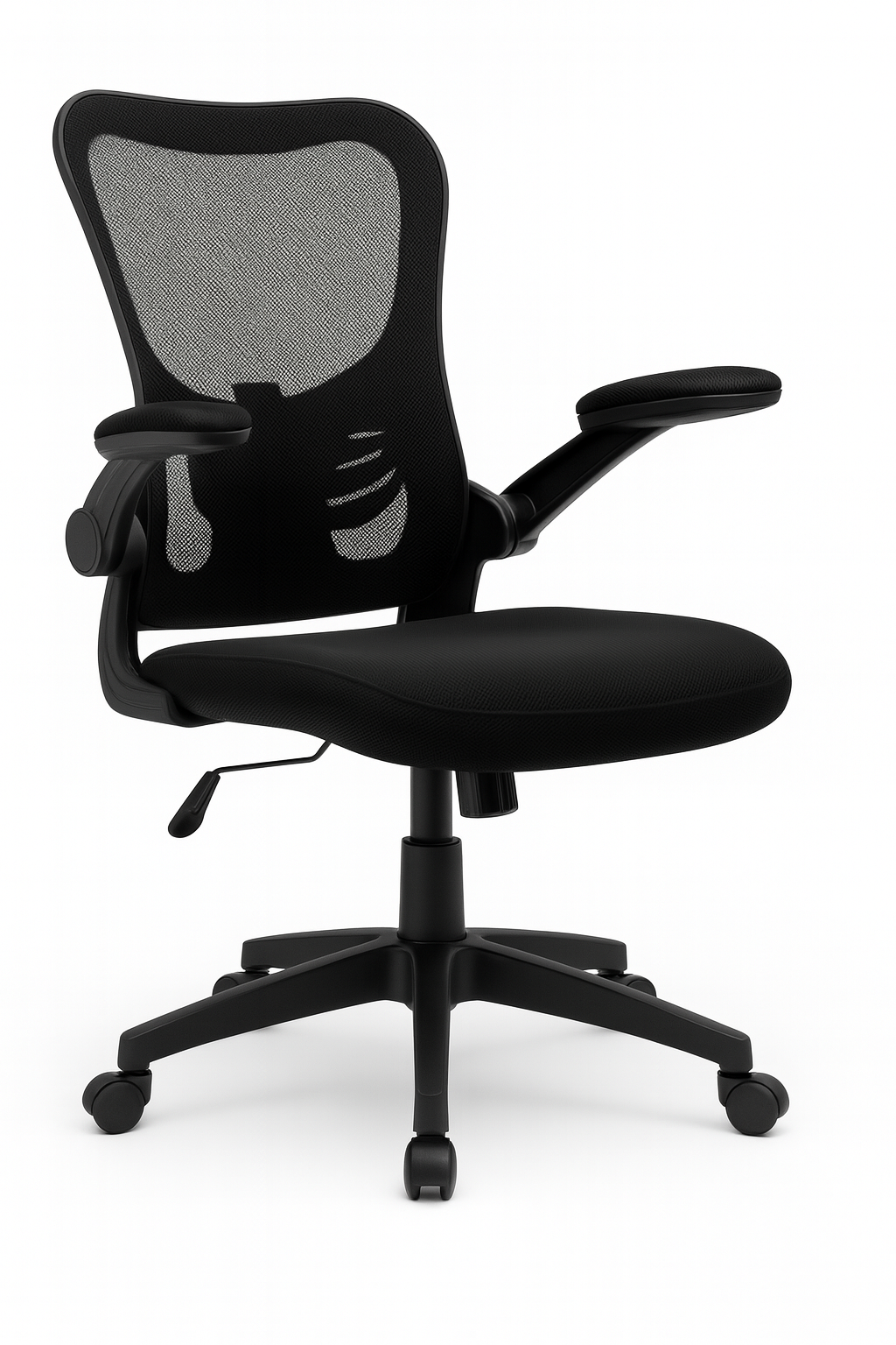 YOE 58A - Flip-Up Armrest Mid Back Mesh Chair