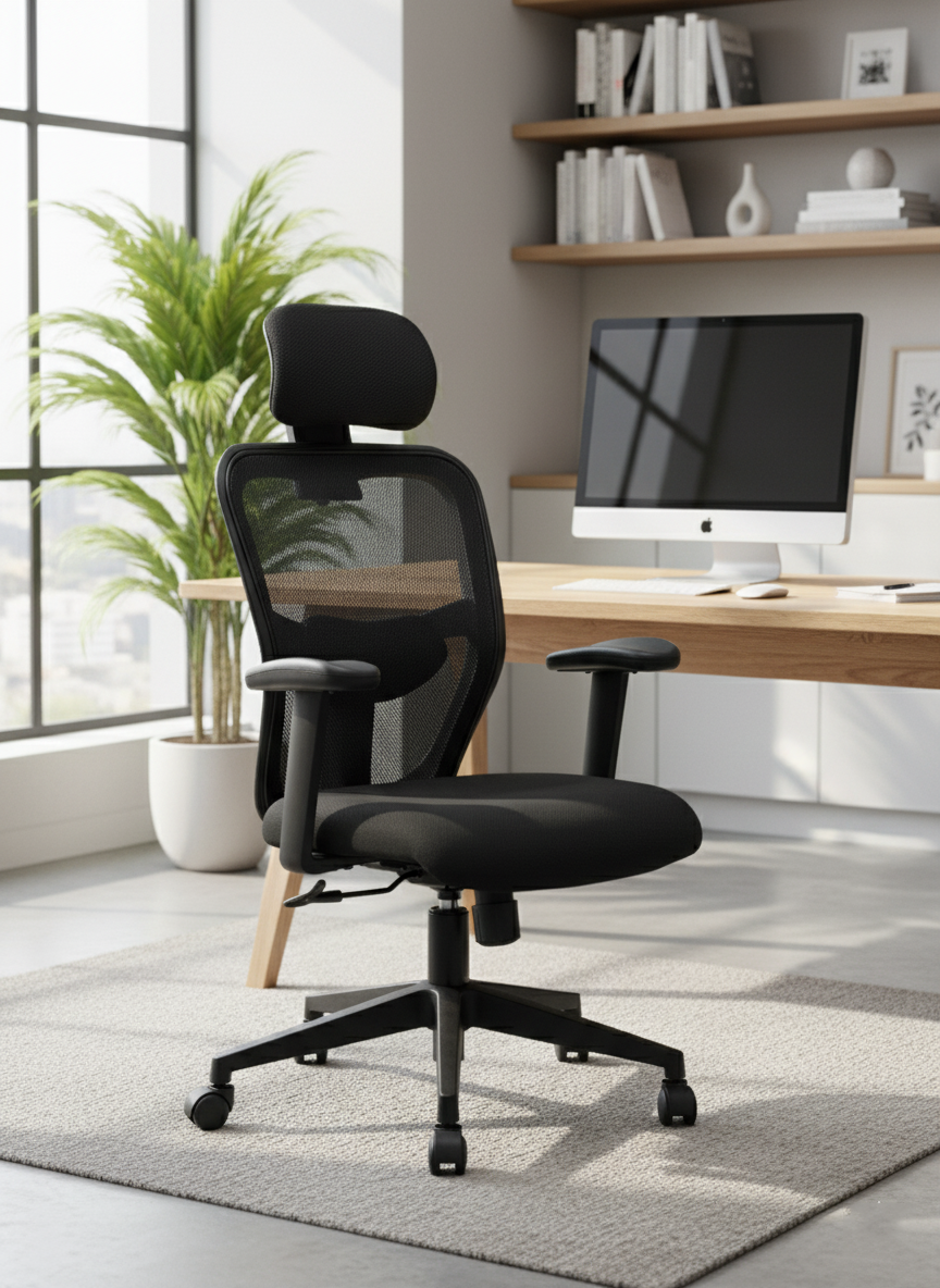 Mesh Chair With Armrest - YOE V42
