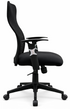 Black office chair on a white background