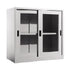 HALF HEIGHT GLASS STEEL SLIDING CABINET
