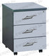 Mobile 3 Drawers Pedestal - Grey